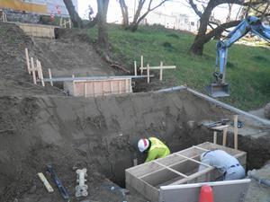 写真：型枠設置状況