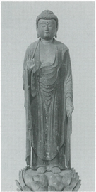 写真：木造来迎阿弥陀如来立像（善国寺）