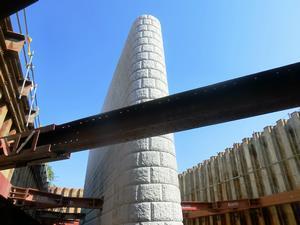 写真：P1橋脚足場撤去2