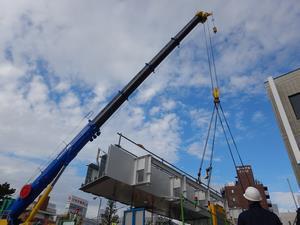 写真：鋼桁架設状況（A1-P1）（11月19日）2