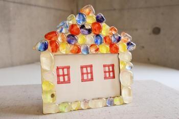 写真：ガラスタイルでデコっちゃおう