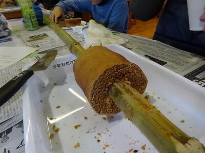 写真：完成したバームクーヘン