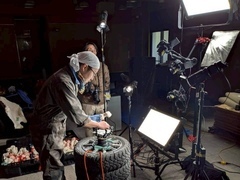 3Dデータ用の撮影のようす