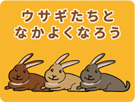 ウサギたちとなかよくなろう
