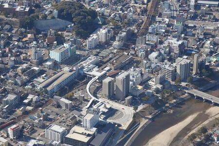 第1期整備後の東岡崎駅周辺地区の画像