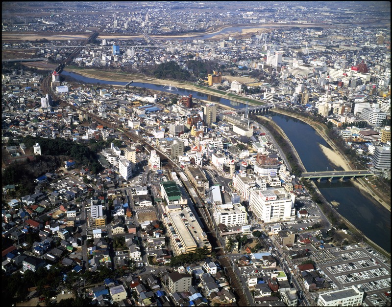 東岡崎駅の航空写真