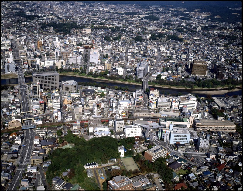 東岡崎駅の航空写真