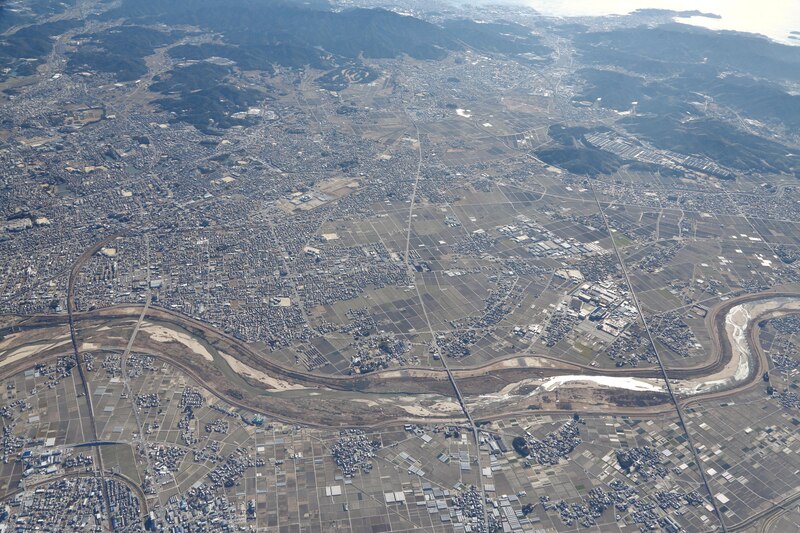 名古屋三河道路の航空写真