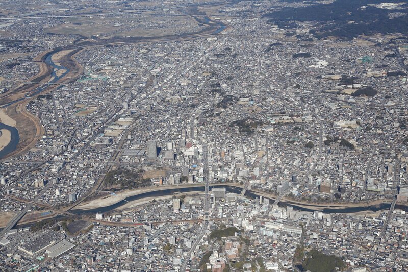 乙川リバーフロント地区の航空写真