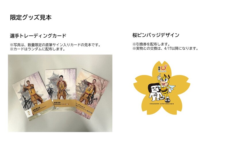 限定グッズ見本