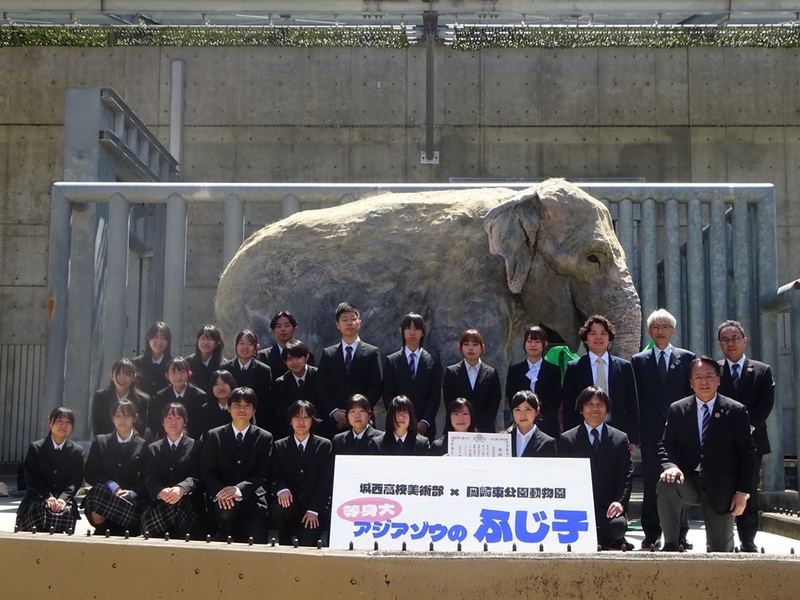 記念撮影の写真